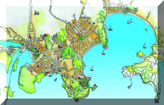 Mapa da UFF em Niterói